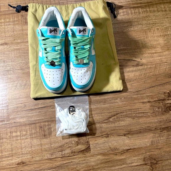 PASTEL GREEN BAPESTAS - Picture 1 of 4